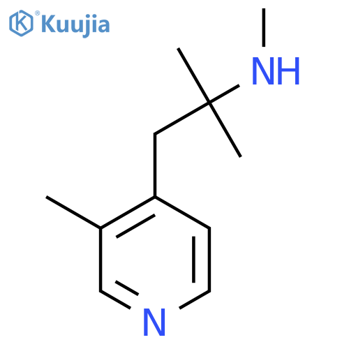 methyl2-methyl-1-(3-methylpyridin-4-yl)propan-2-ylamine structure
