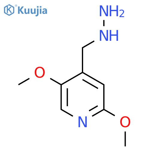 4-(hydrazinylmethyl)-2,5-dimethoxypyridine structure
