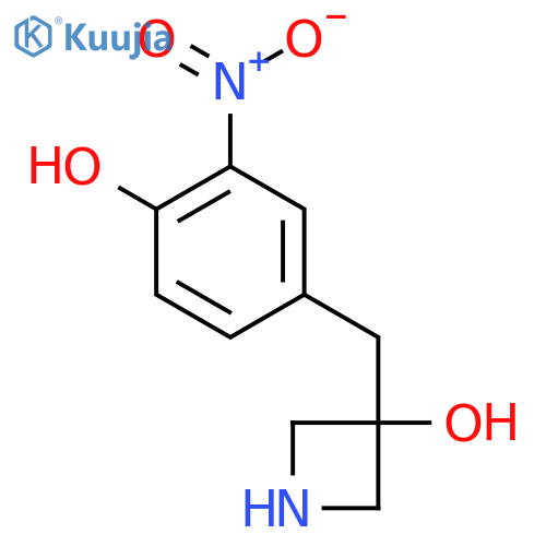 3-(4-hydroxy-3-nitrophenyl)methylazetidin-3-ol structure