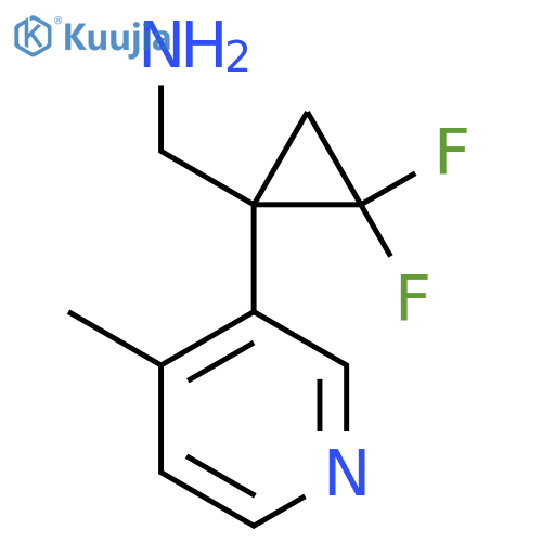 2,2-difluoro-1-(4-methylpyridin-3-yl)cyclopropylmethanamine structure