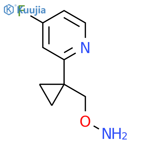 O-{1-(4-fluoropyridin-2-yl)cyclopropylmethyl}hydroxylamine structure