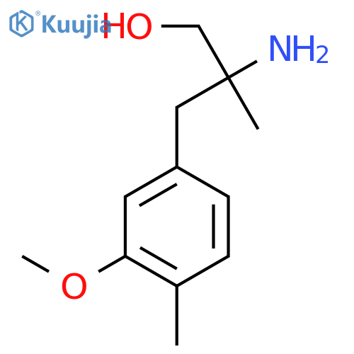 2-Amino-3-(3-methoxy-4-methylphenyl)-2-methylpropan-1-ol structure