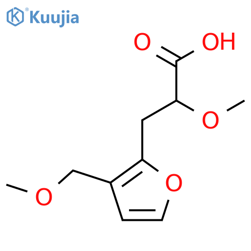 2-methoxy-3-3-(methoxymethyl)furan-2-ylpropanoic acid structure