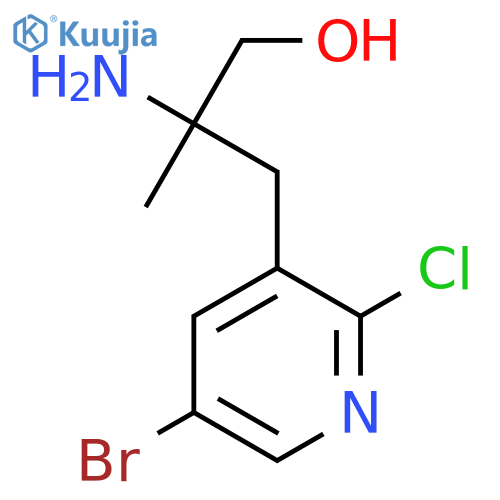 2-amino-3-(5-bromo-2-chloropyridin-3-yl)-2-methylpropan-1-ol structure