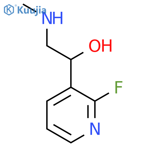 1-(2-fluoropyridin-3-yl)-2-(methylamino)ethan-1-ol structure