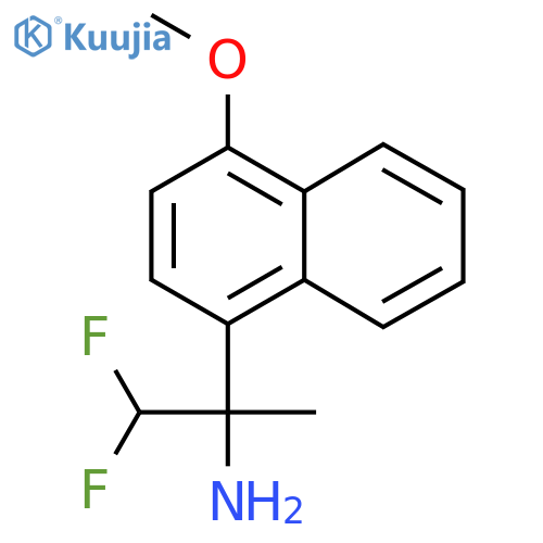 1,1-difluoro-2-(4-methoxynaphthalen-1-yl)propan-2-amine structure