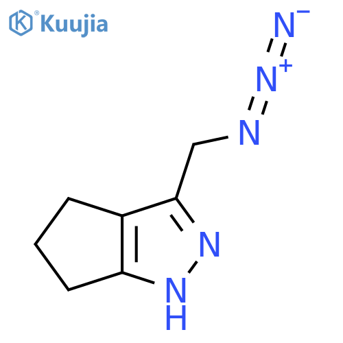 3-(azidomethyl)-1H,4H,5H,6H-cyclopentacpyrazole structure