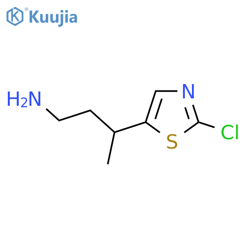 3-(2-chloro-1,3-thiazol-5-yl)butan-1-amine structure