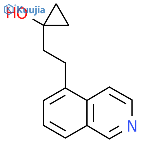 1-2-(isoquinolin-5-yl)ethylcyclopropan-1-ol structure