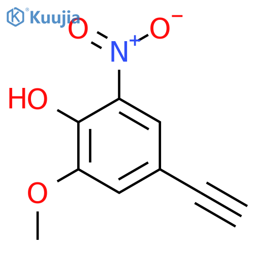 4-ethynyl-2-methoxy-6-nitrophenol structure