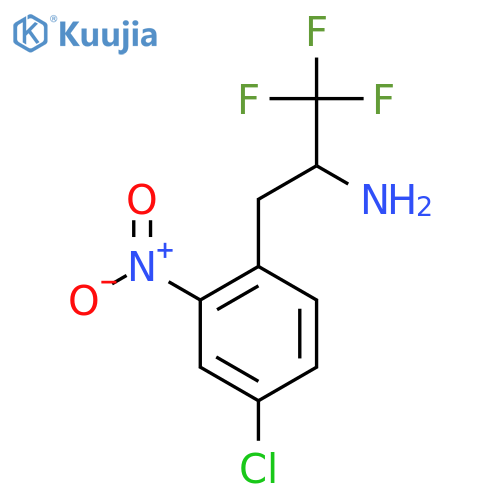 3-(4-chloro-2-nitrophenyl)-1,1,1-trifluoropropan-2-amine structure