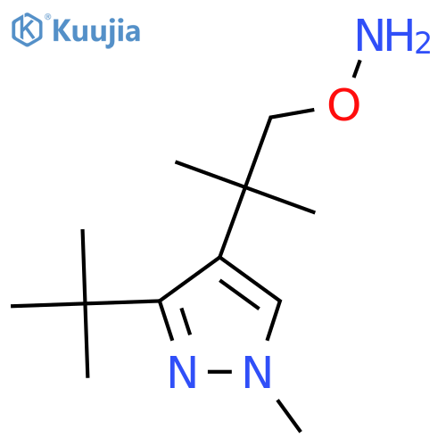 O-2-(3-tert-butyl-1-methyl-1H-pyrazol-4-yl)-2-methylpropylhydroxylamine structure