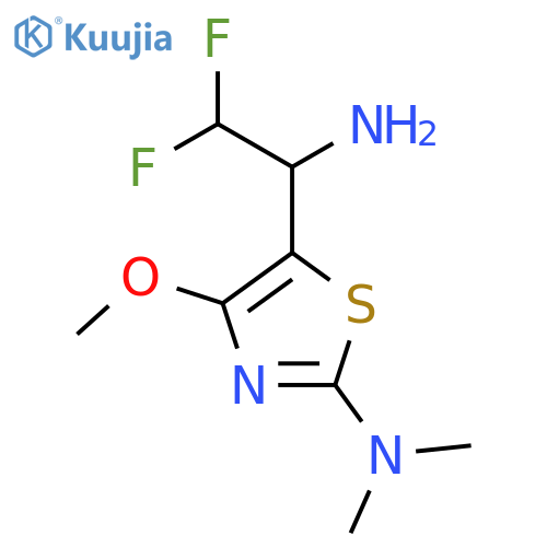 5-(1-amino-2,2-difluoroethyl)-4-methoxy-N,N-dimethyl-1,3-thiazol-2-amine structure