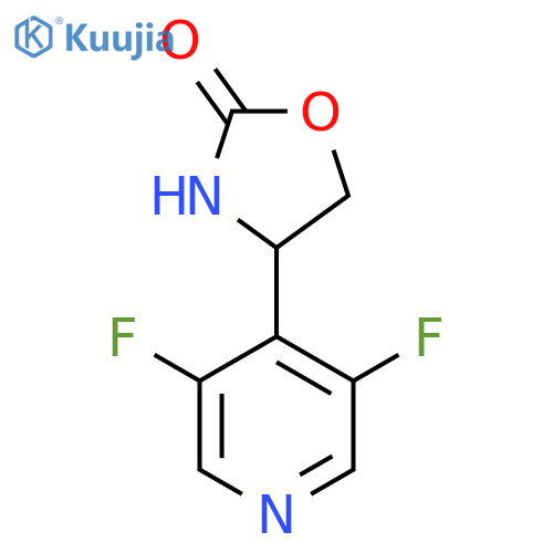 4-(3,5-difluoropyridin-4-yl)-1,3-oxazolidin-2-one structure