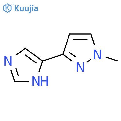 3-(1H-imidazol-4-yl)-1-methyl-1H-pyrazole structure