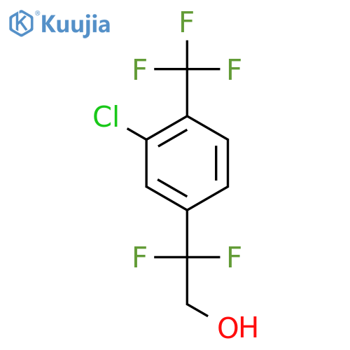2-3-chloro-4-(trifluoromethyl)phenyl-2,2-difluoroethan-1-ol structure