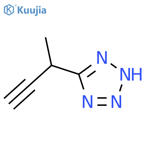 5-(but-3-yn-2-yl)-1H-1,2,3,4-tetrazole structure