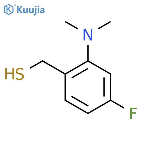 2-(dimethylamino)-4-fluorophenylmethanethiol structure