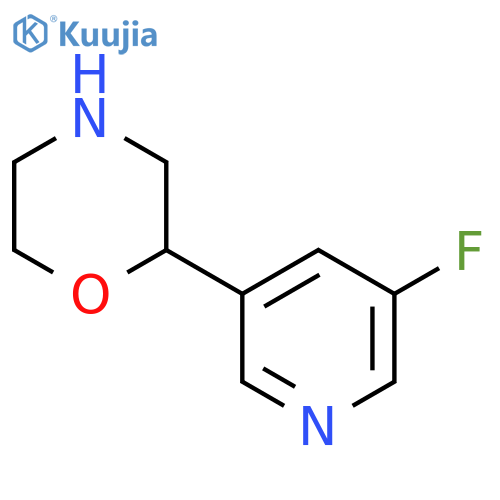 2-(5-fluoropyridin-3-yl)morpholine structure