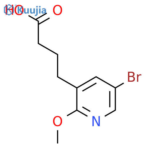 4-(5-bromo-2-methoxypyridin-3-yl)butanoic acid structure