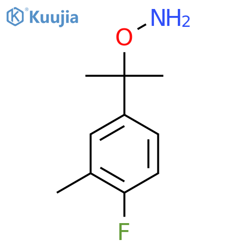O-2-(4-fluoro-3-methylphenyl)propan-2-ylhydroxylamine structure
