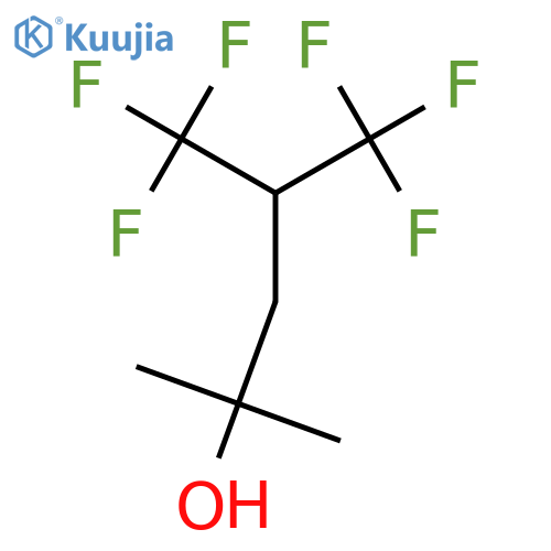 5,5,5-trifluoro-2-methyl-4-(trifluoromethyl)pentan-2-ol structure