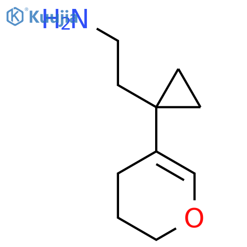 2-1-(3,4-dihydro-2H-pyran-5-yl)cyclopropylethan-1-amine structure