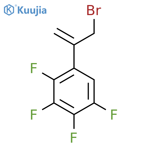 1-(3-bromoprop-1-en-2-yl)-2,3,4,5-tetrafluorobenzene structure