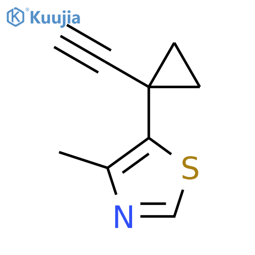 5-(1-Ethynylcyclopropyl)-4-methyl-1,3-thiazole structure