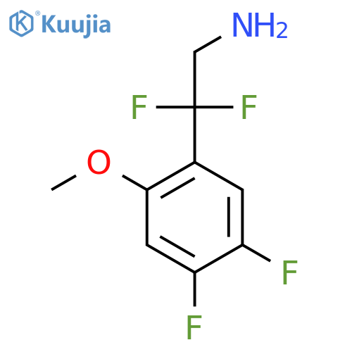 2-(4,5-difluoro-2-methoxyphenyl)-2,2-difluoroethan-1-amine structure