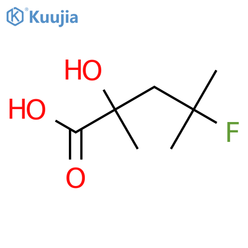 4-fluoro-2-hydroxy-2,4-dimethylpentanoic acid structure