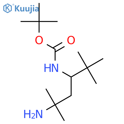 tert-butyl N-(5-amino-2,2,5-trimethylhexan-3-yl)carbamate structure