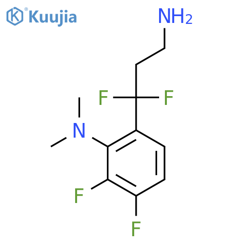 6-(3-amino-1,1-difluoropropyl)-2,3-difluoro-N,N-dimethylaniline structure