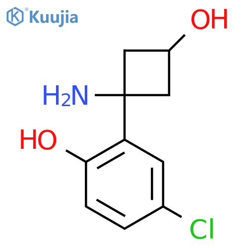 2-(1-amino-3-hydroxycyclobutyl)-4-chlorophenol structure