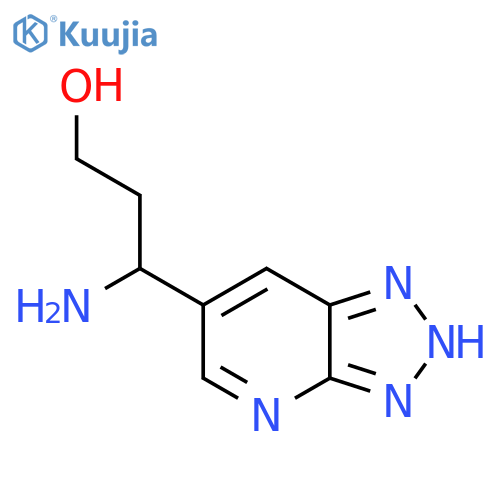 3-amino-3-{3H-1,2,3triazolo4,5-bpyridin-6-yl}propan-1-ol structure