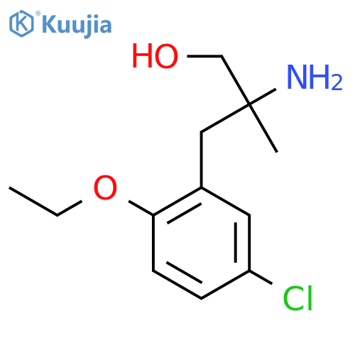 2-amino-3-(5-chloro-2-ethoxyphenyl)-2-methylpropan-1-ol structure
