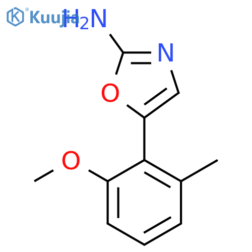 5-(2-Methoxy-6-methylphenyl)-1,3-oxazol-2-amine structure