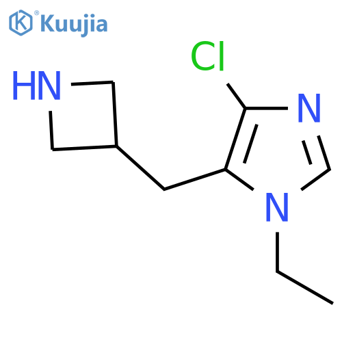 5-(azetidin-3-yl)methyl-4-chloro-1-ethyl-1H-imidazole structure