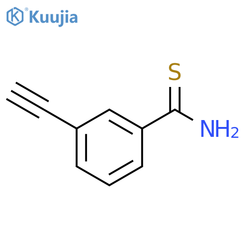 3-ethynylbenzene-1-carbothioamide structure