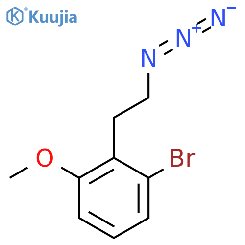 2-(2-azidoethyl)-1-bromo-3-methoxybenzene structure