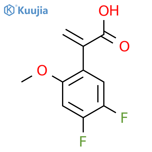 2-(4,5-difluoro-2-methoxyphenyl)prop-2-enoic acid structure