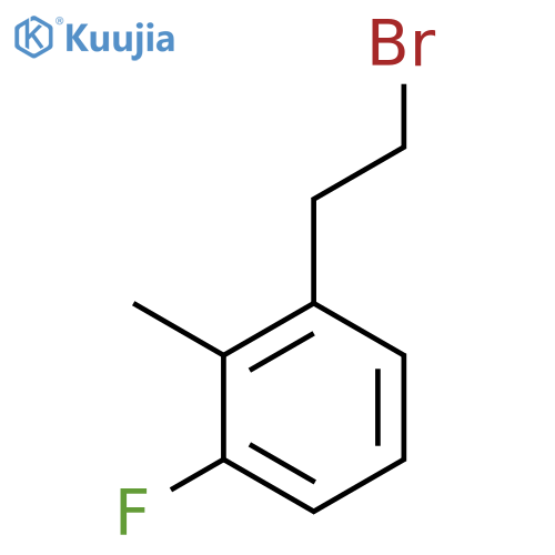 1-(2-bromoethyl)-3-fluoro-2-methylbenzene structure