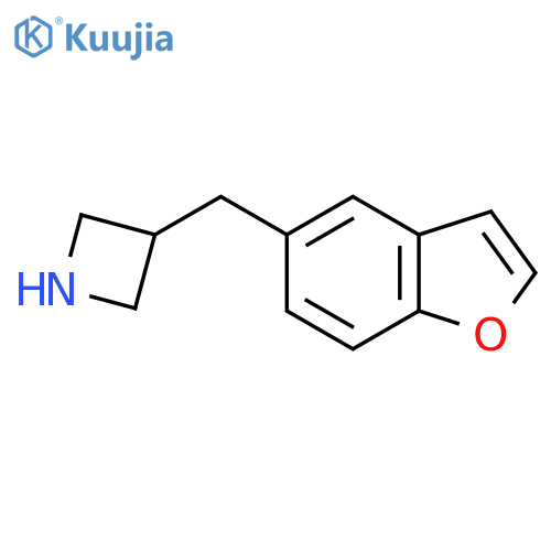 3-(1-benzofuran-5-yl)methylazetidine structure