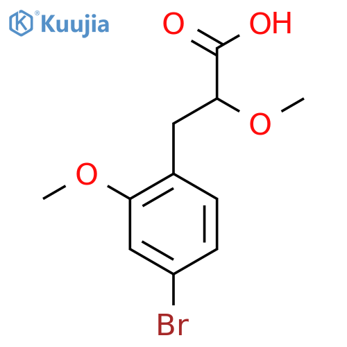 3-(4-bromo-2-methoxyphenyl)-2-methoxypropanoic acid structure
