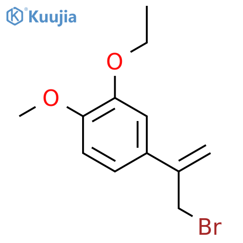 4-(3-bromoprop-1-en-2-yl)-2-ethoxy-1-methoxybenzene structure