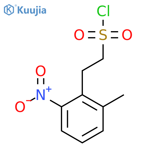 2-(2-methyl-6-nitrophenyl)ethane-1-sulfonyl chloride structure