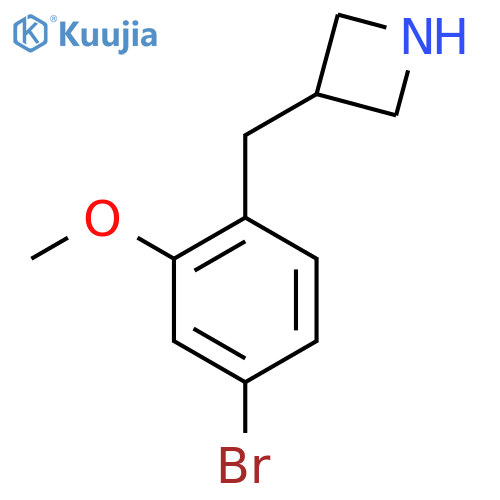 3-(4-bromo-2-methoxyphenyl)methylazetidine structure