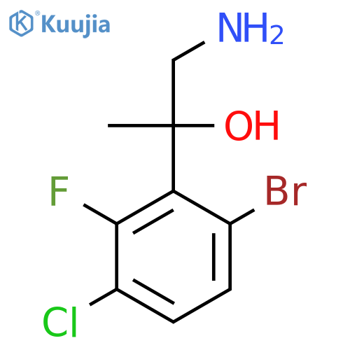 1-amino-2-(6-bromo-3-chloro-2-fluorophenyl)propan-2-ol structure