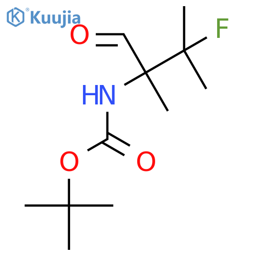 tert-butyl N-(3-fluoro-2,3-dimethyl-1-oxobutan-2-yl)carbamate structure
