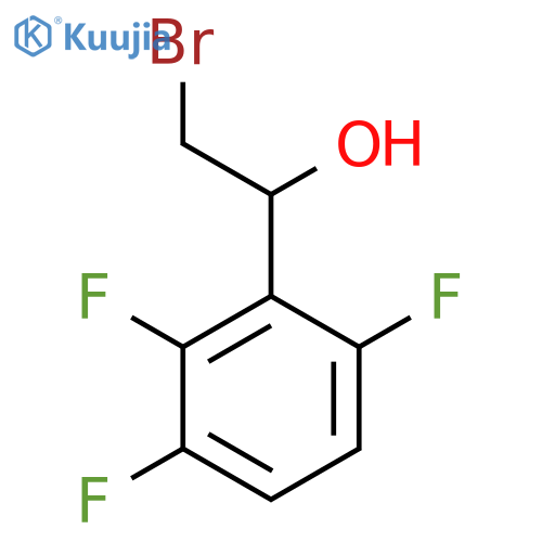 2-bromo-1-(2,3,6-trifluorophenyl)ethan-1-ol structure